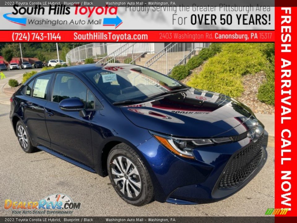 2022 Toyota Corolla LE Hybrid Blueprint / Black Photo #1