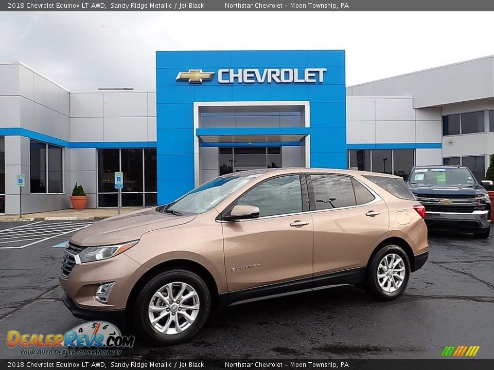 2018 Chevrolet Equinox LT AWD Sandy Ridge Metallic / Jet Black Photo #1