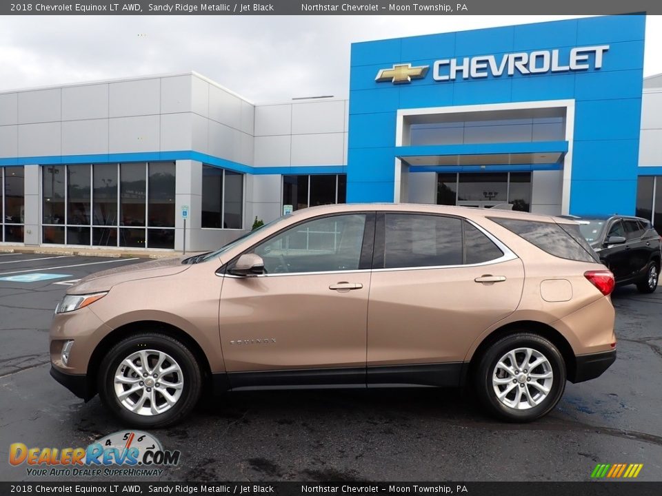 2018 Chevrolet Equinox LT AWD Sandy Ridge Metallic / Jet Black Photo #3