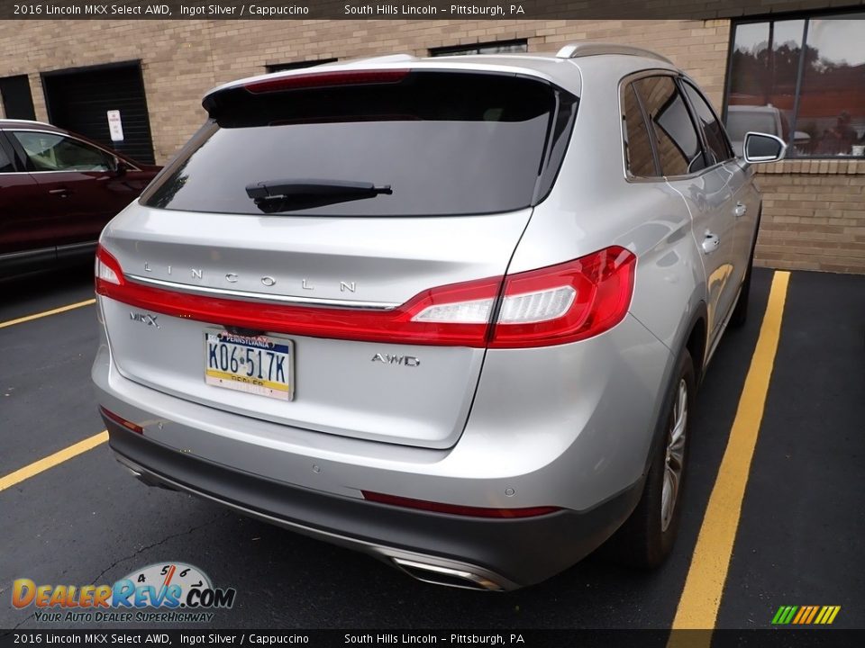 2016 Lincoln MKX Select AWD Ingot Silver / Cappuccino Photo #4