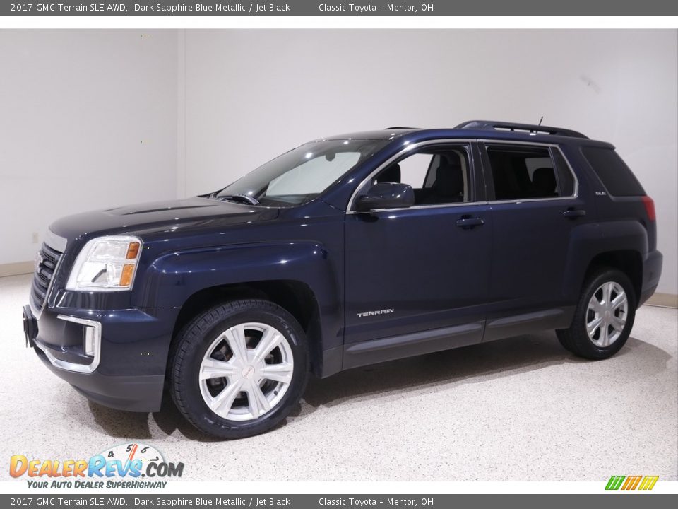2017 GMC Terrain SLE AWD Dark Sapphire Blue Metallic / Jet Black Photo #3