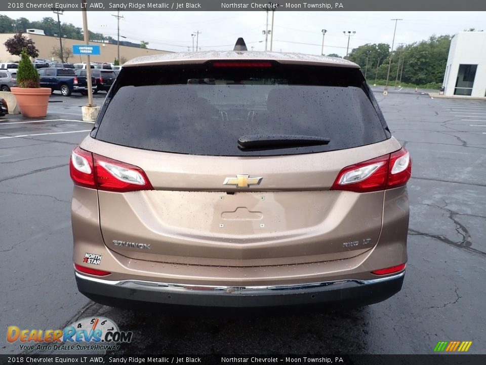 2018 Chevrolet Equinox LT AWD Sandy Ridge Metallic / Jet Black Photo #6