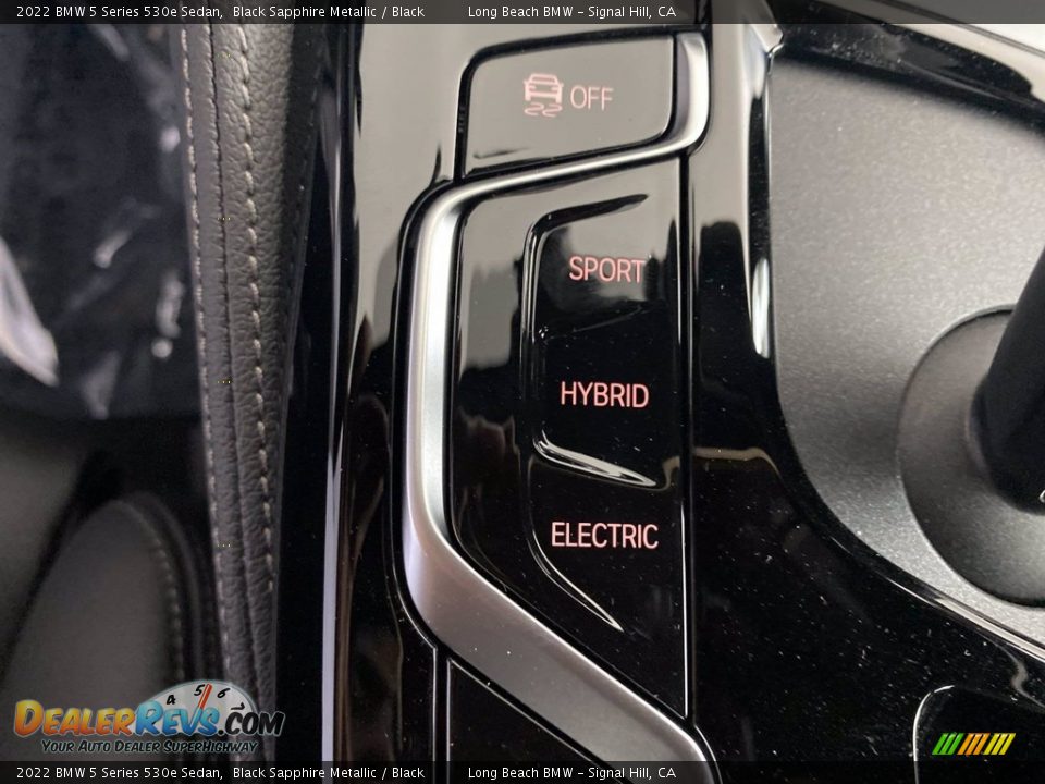 Controls of 2022 BMW 5 Series 530e Sedan Photo #23
