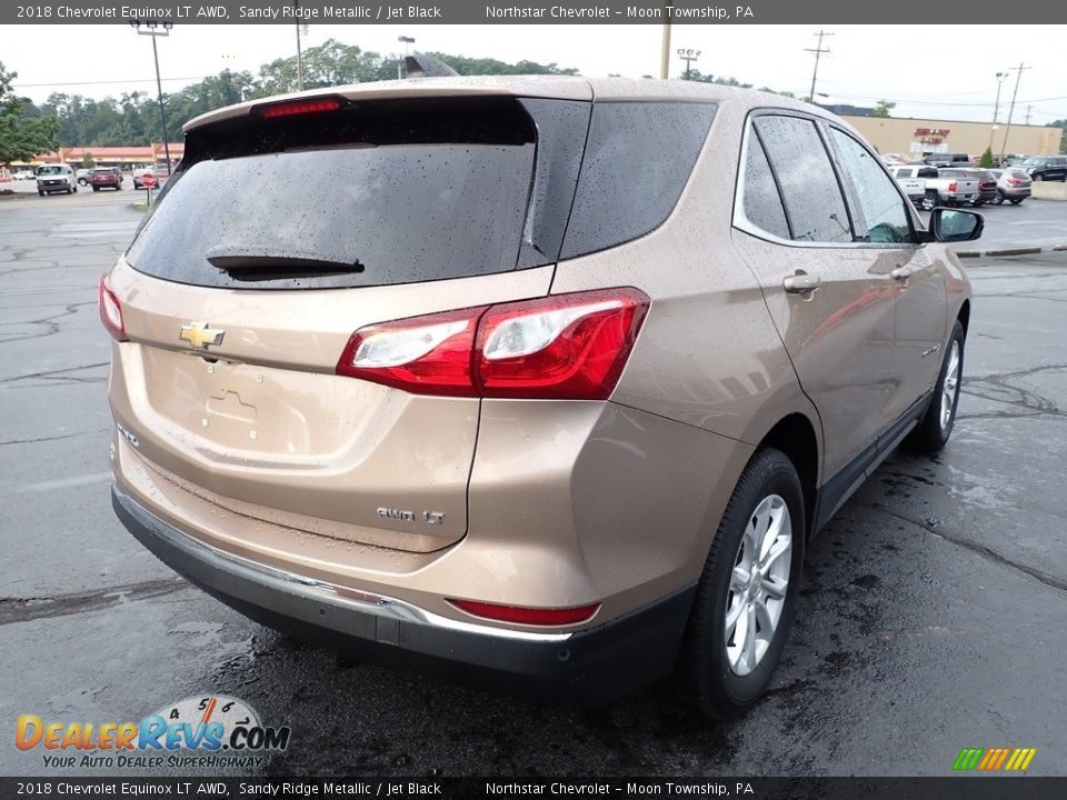 2018 Chevrolet Equinox LT AWD Sandy Ridge Metallic / Jet Black Photo #8