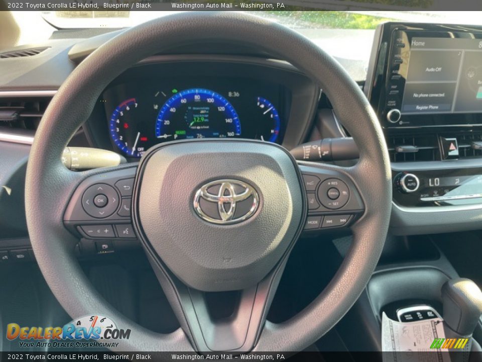 2022 Toyota Corolla LE Hybrid Steering Wheel Photo #10