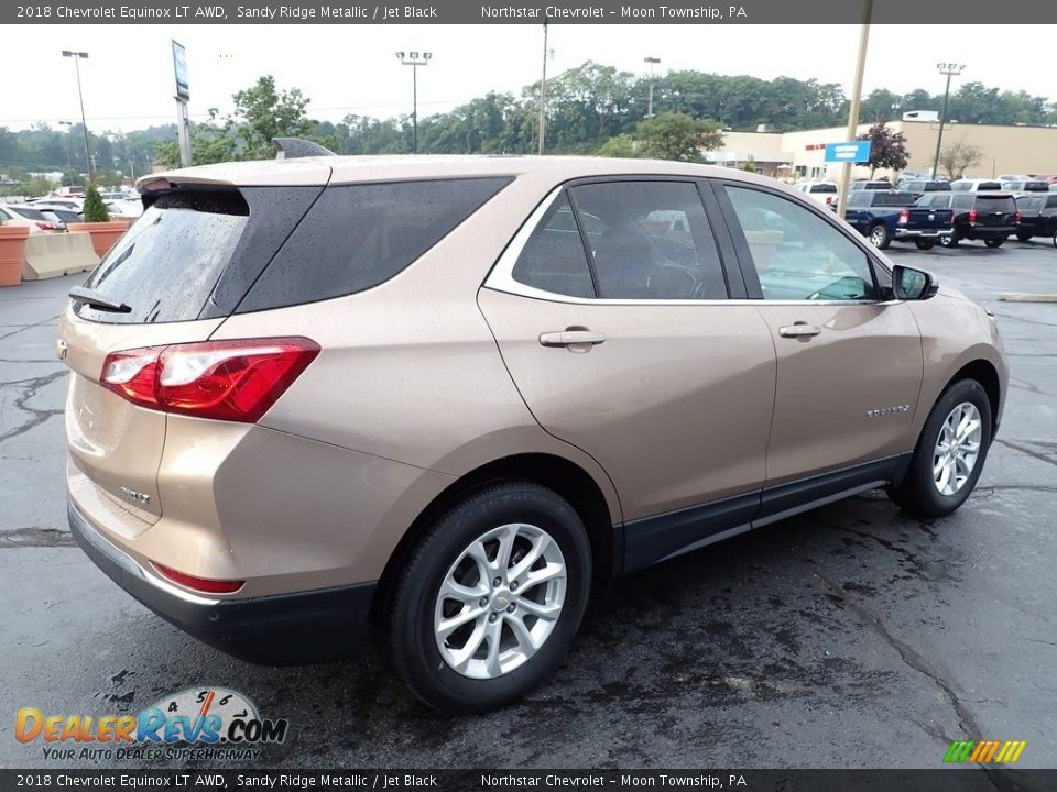 2018 Chevrolet Equinox LT AWD Sandy Ridge Metallic / Jet Black Photo #9