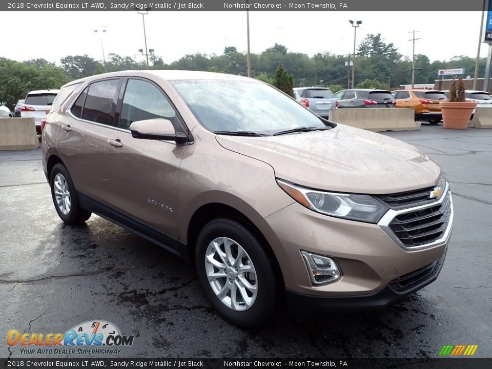 2018 Chevrolet Equinox LT AWD Sandy Ridge Metallic / Jet Black Photo #11