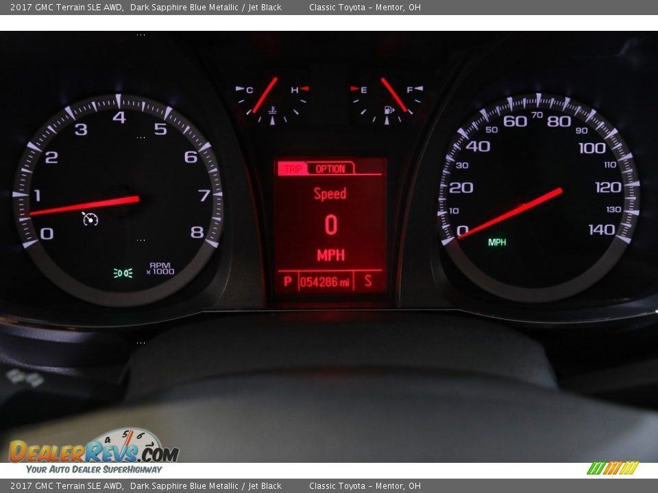 2017 GMC Terrain SLE AWD Dark Sapphire Blue Metallic / Jet Black Photo #9