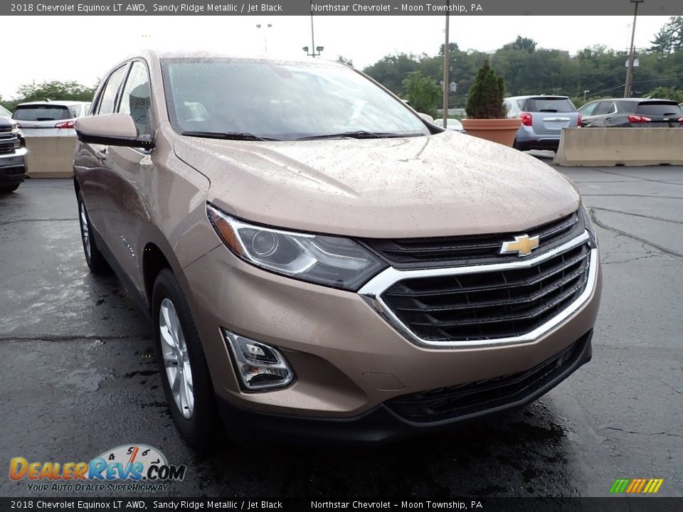 2018 Chevrolet Equinox LT AWD Sandy Ridge Metallic / Jet Black Photo #12