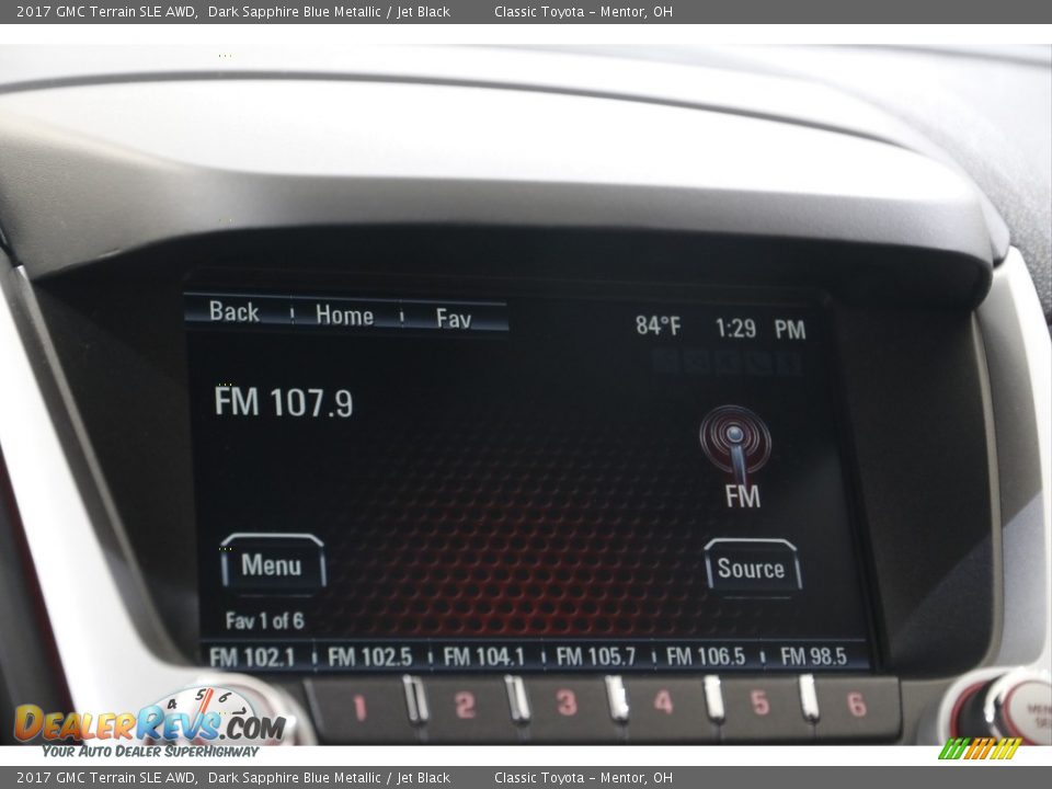 2017 GMC Terrain SLE AWD Dark Sapphire Blue Metallic / Jet Black Photo #11
