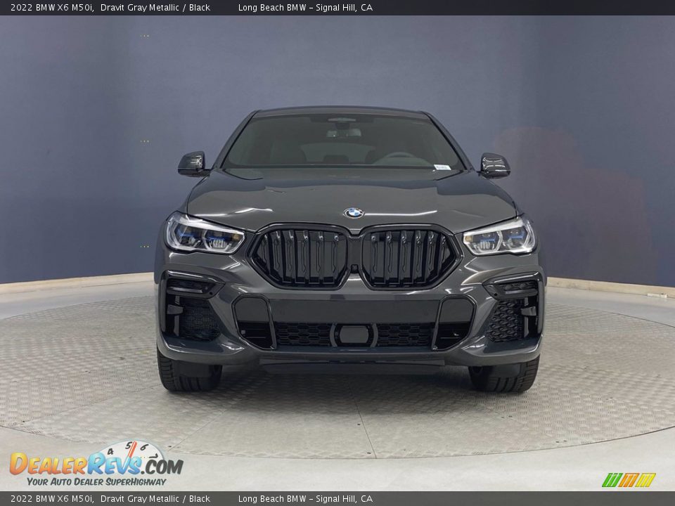 2022 BMW X6 M50i Dravit Gray Metallic / Black Photo #2