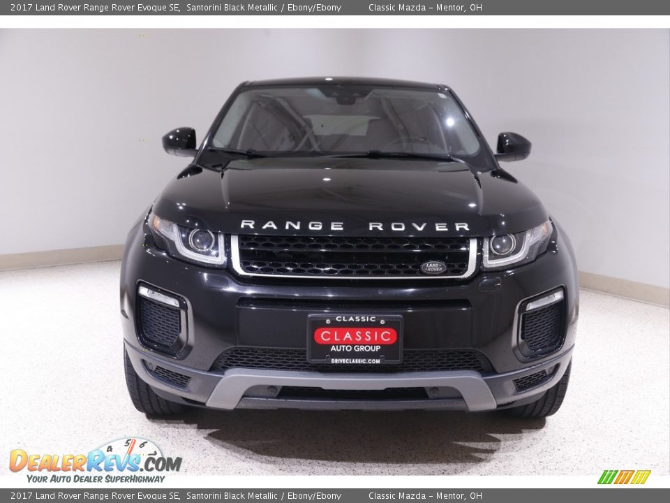 2017 Land Rover Range Rover Evoque SE Santorini Black Metallic / Ebony/Ebony Photo #2