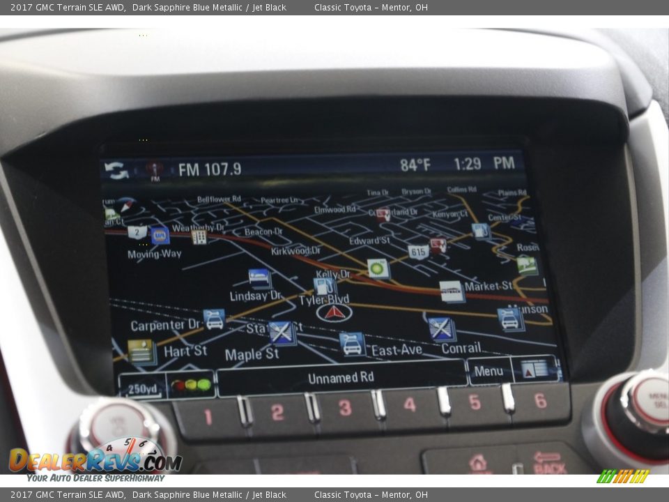 2017 GMC Terrain SLE AWD Dark Sapphire Blue Metallic / Jet Black Photo #13