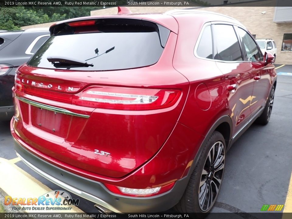 2019 Lincoln MKC Reserve AWD Ruby Red Metallic / Espresso Photo #3