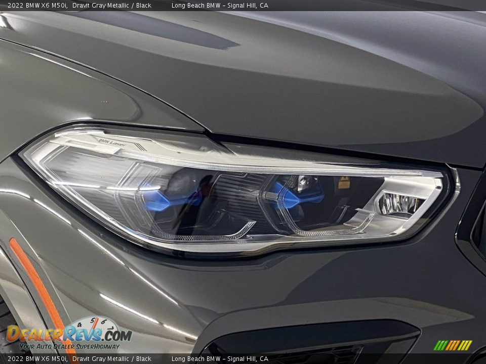 2022 BMW X6 M50i Dravit Gray Metallic / Black Photo #4