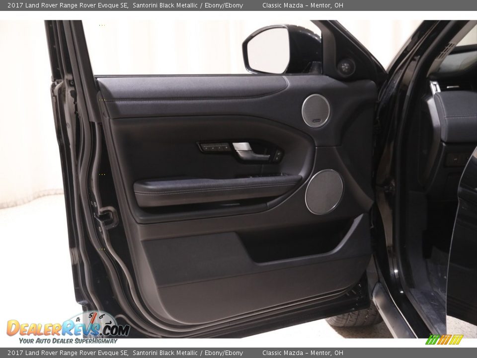 2017 Land Rover Range Rover Evoque SE Santorini Black Metallic / Ebony/Ebony Photo #4