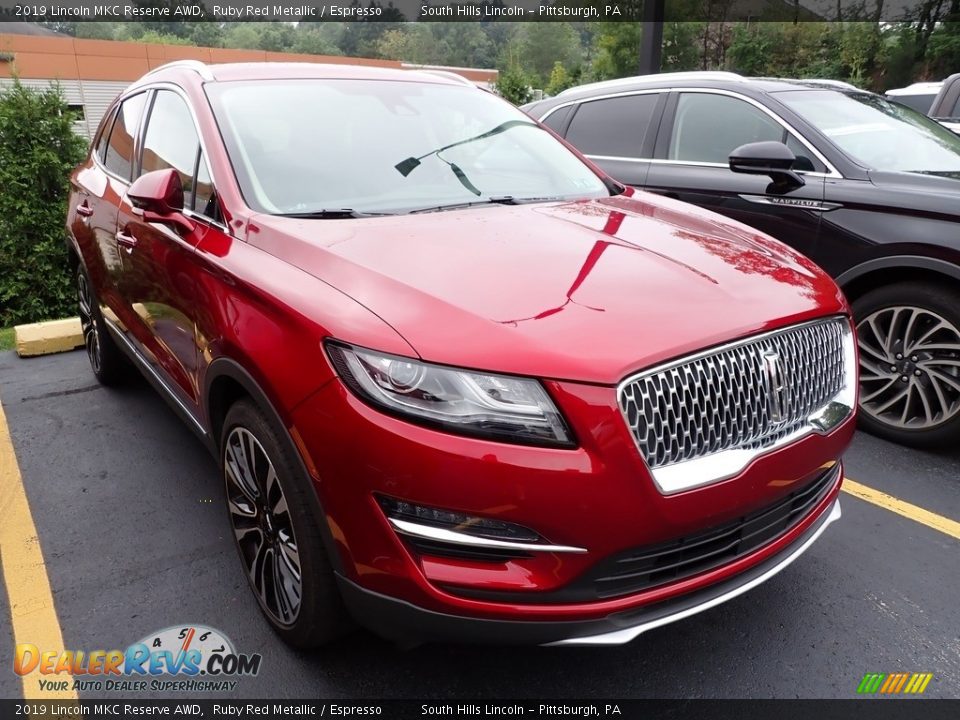 2019 Lincoln MKC Reserve AWD Ruby Red Metallic / Espresso Photo #4