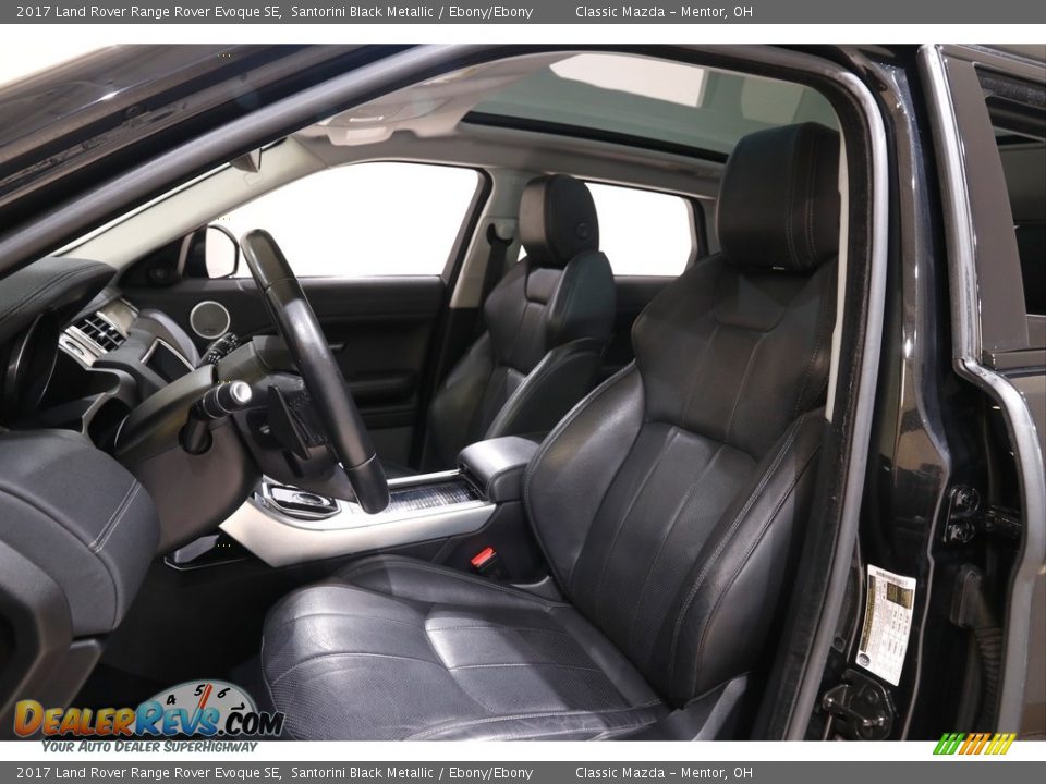 2017 Land Rover Range Rover Evoque SE Santorini Black Metallic / Ebony/Ebony Photo #5
