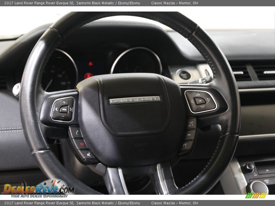 2017 Land Rover Range Rover Evoque SE Santorini Black Metallic / Ebony/Ebony Photo #7