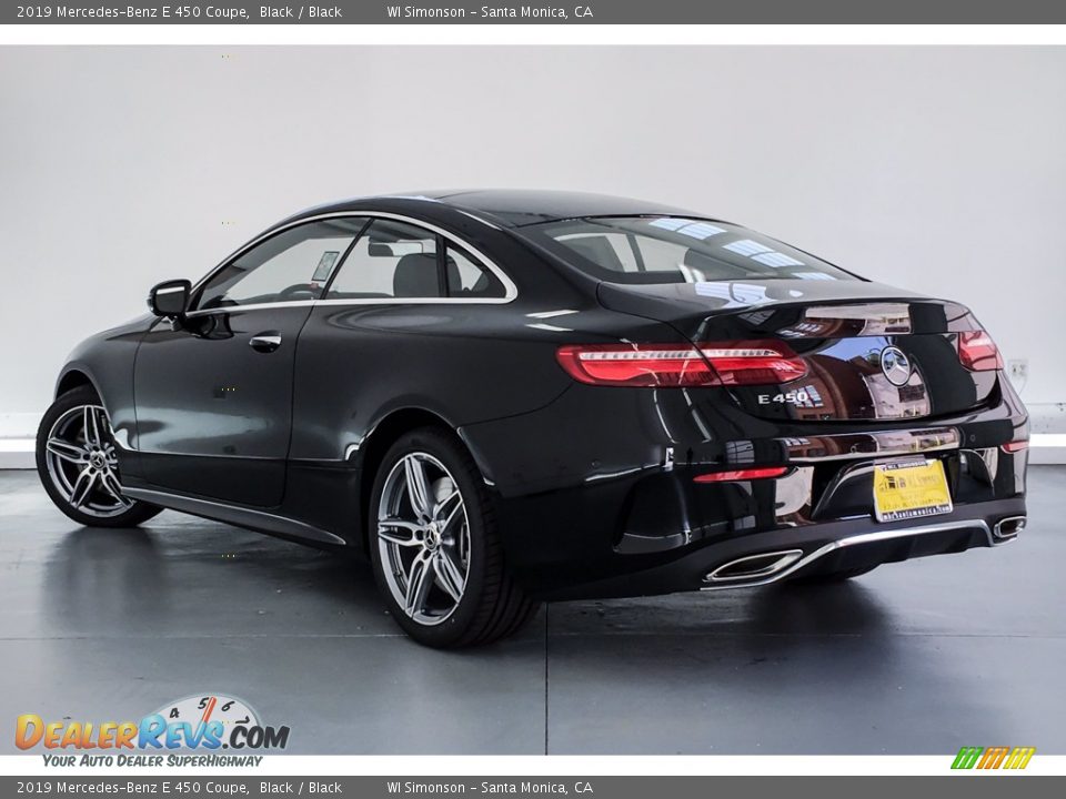 2019 Mercedes-Benz E 450 Coupe Black / Black Photo #2