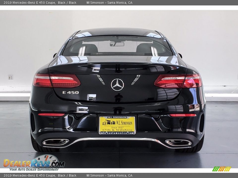 2019 Mercedes-Benz E 450 Coupe Black / Black Photo #3