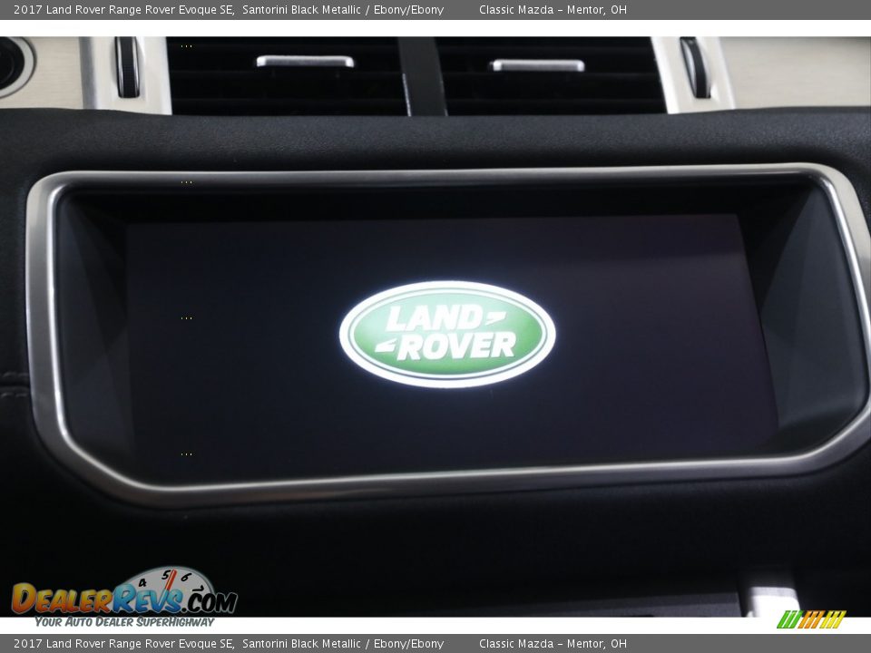 2017 Land Rover Range Rover Evoque SE Santorini Black Metallic / Ebony/Ebony Photo #9