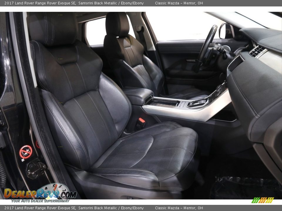 2017 Land Rover Range Rover Evoque SE Santorini Black Metallic / Ebony/Ebony Photo #16