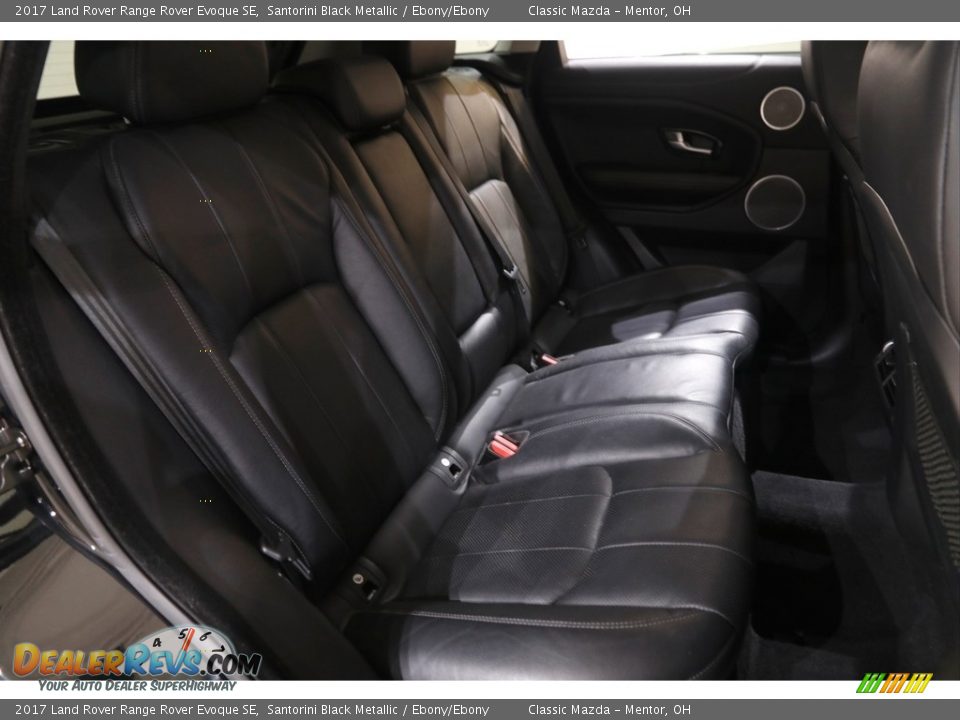 2017 Land Rover Range Rover Evoque SE Santorini Black Metallic / Ebony/Ebony Photo #17