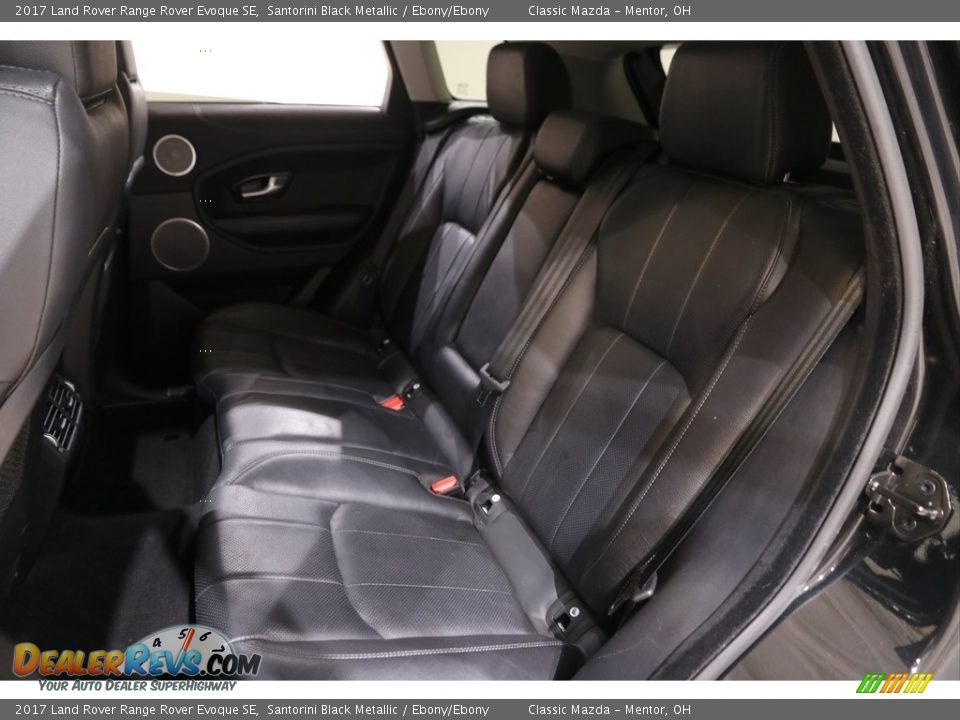 2017 Land Rover Range Rover Evoque SE Santorini Black Metallic / Ebony/Ebony Photo #18
