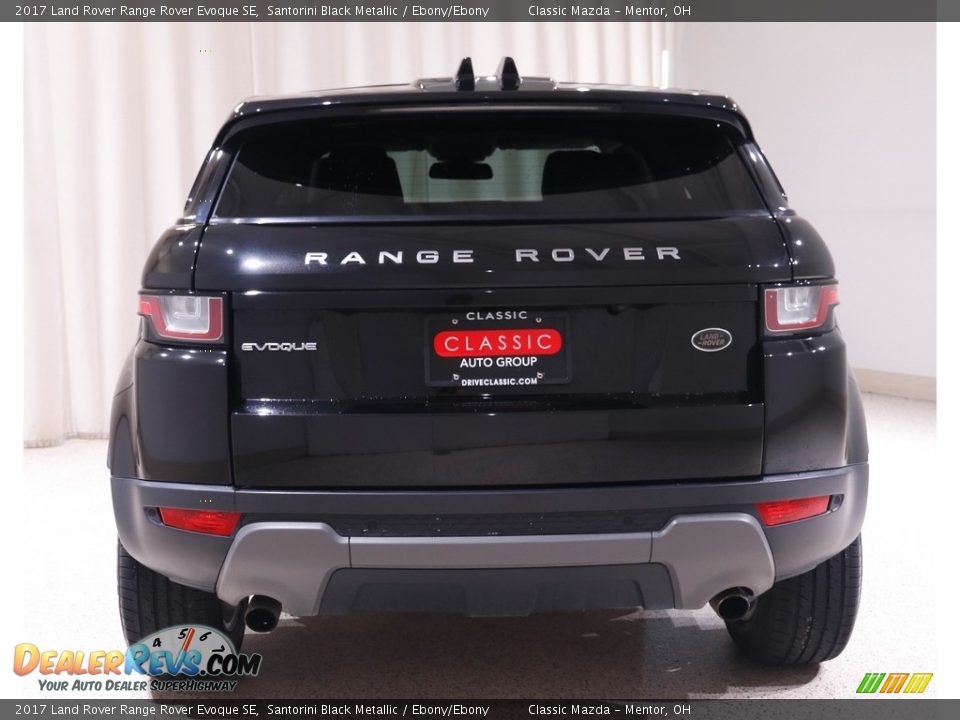 2017 Land Rover Range Rover Evoque SE Santorini Black Metallic / Ebony/Ebony Photo #19