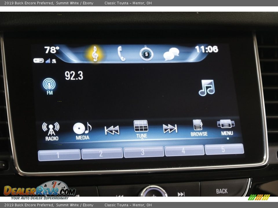 2019 Buick Encore Preferred Summit White / Ebony Photo #10