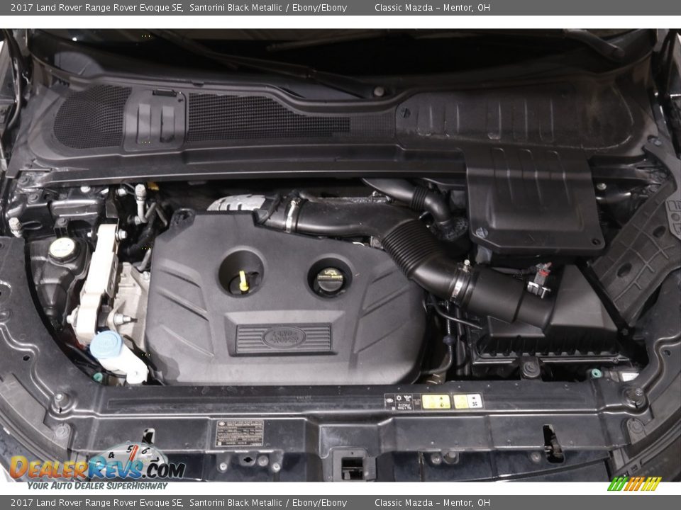 2017 Land Rover Range Rover Evoque SE Santorini Black Metallic / Ebony/Ebony Photo #20
