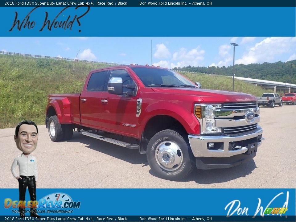 2018 Ford F350 Super Duty Lariat Crew Cab 4x4 Race Red / Black Photo #1