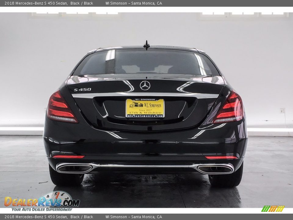 2018 Mercedes-Benz S 450 Sedan Black / Black Photo #4