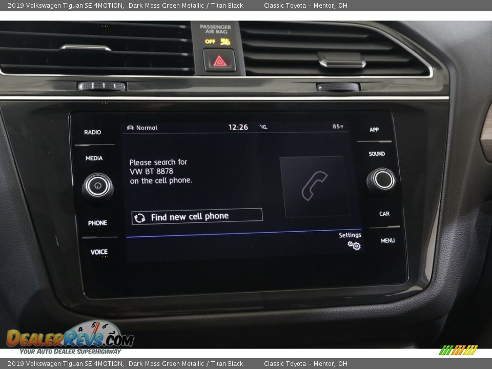 2019 Volkswagen Tiguan SE 4MOTION Dark Moss Green Metallic / Titan Black Photo #11