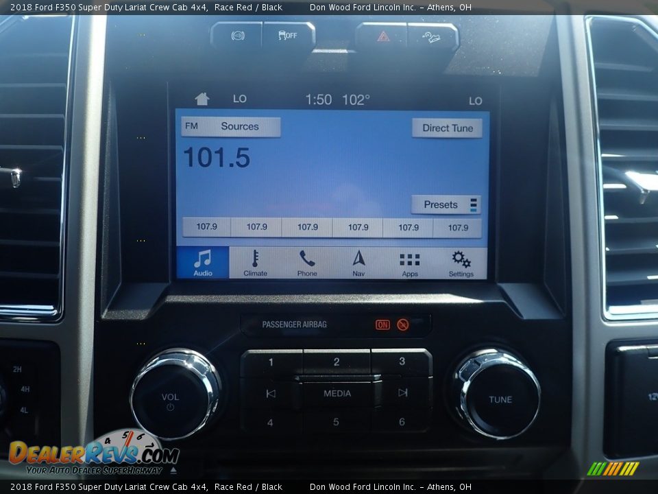 2018 Ford F350 Super Duty Lariat Crew Cab 4x4 Race Red / Black Photo #2