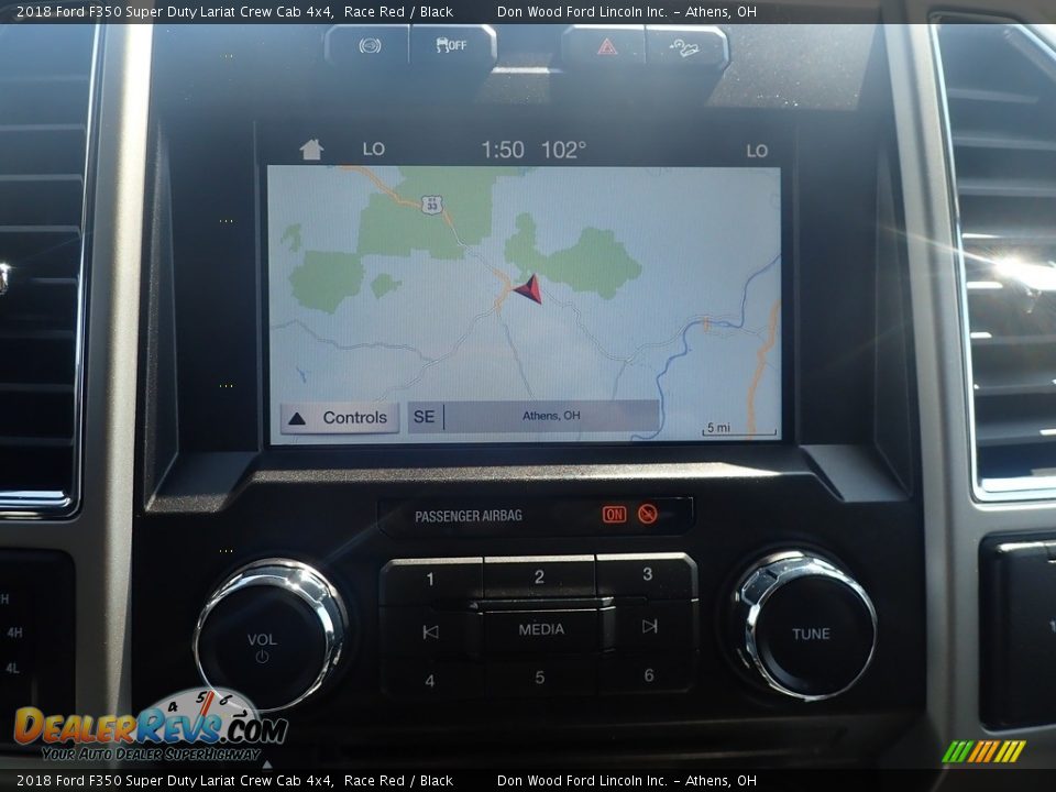 2018 Ford F350 Super Duty Lariat Crew Cab 4x4 Race Red / Black Photo #3