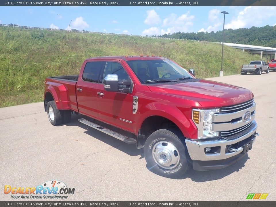 2018 Ford F350 Super Duty Lariat Crew Cab 4x4 Race Red / Black Photo #5