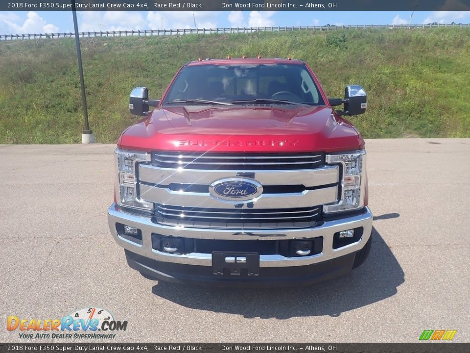 2018 Ford F350 Super Duty Lariat Crew Cab 4x4 Race Red / Black Photo #7