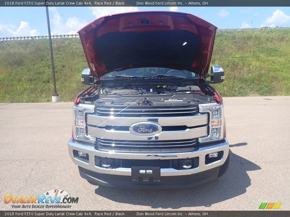 2018 Ford F350 Super Duty Lariat Crew Cab 4x4 Race Red / Black Photo #8