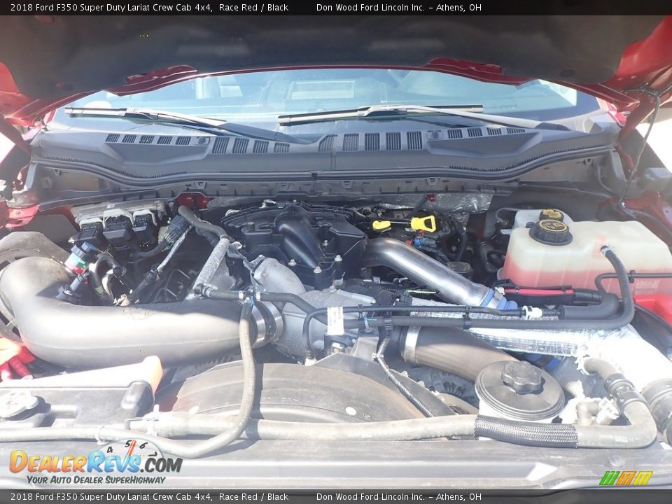 2018 Ford F350 Super Duty Lariat Crew Cab 4x4 Race Red / Black Photo #9