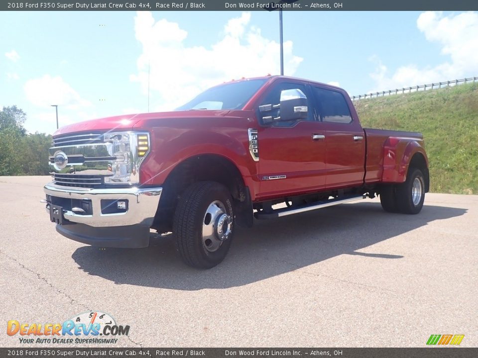 2018 Ford F350 Super Duty Lariat Crew Cab 4x4 Race Red / Black Photo #10