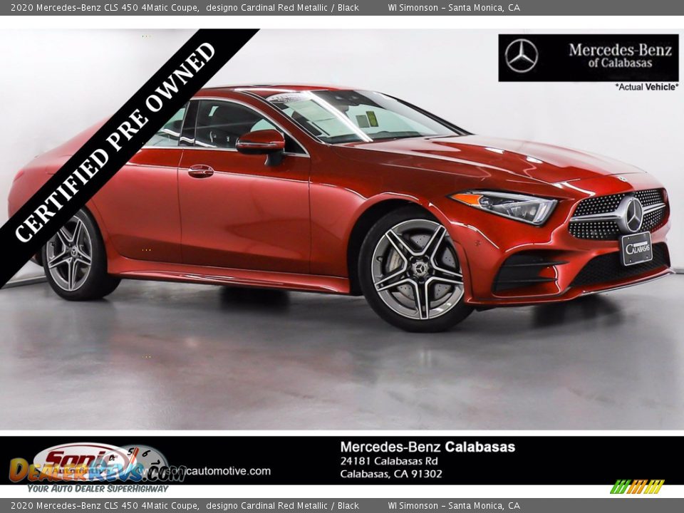 2020 Mercedes-Benz CLS 450 4Matic Coupe designo Cardinal Red Metallic / Black Photo #1