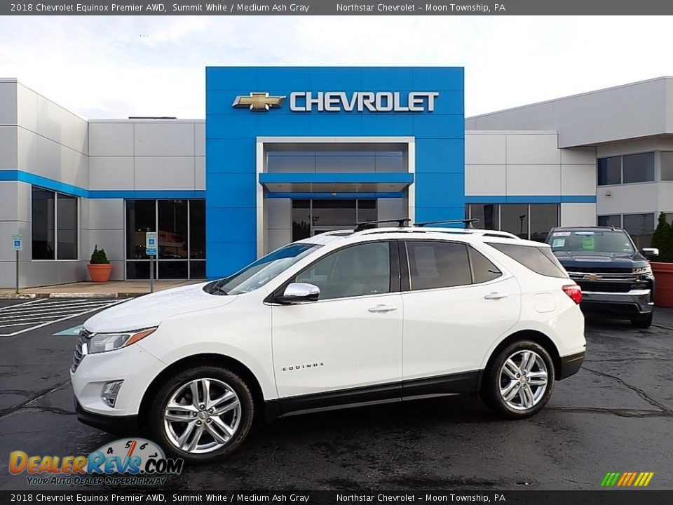 2018 Chevrolet Equinox Premier AWD Summit White / Medium Ash Gray Photo #1