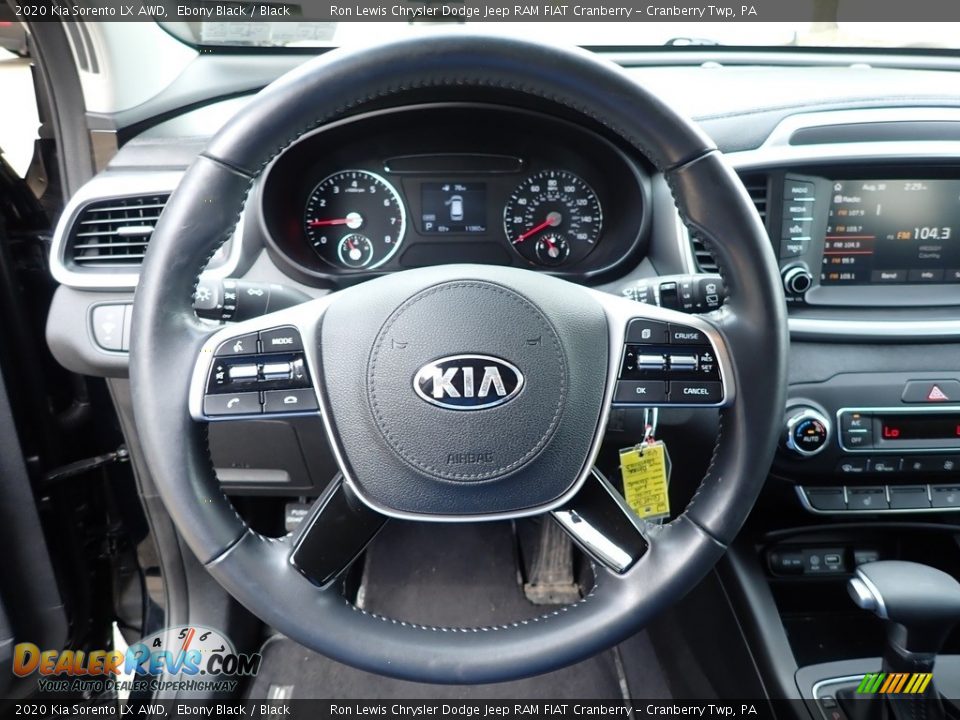 2020 Kia Sorento LX AWD Ebony Black / Black Photo #17