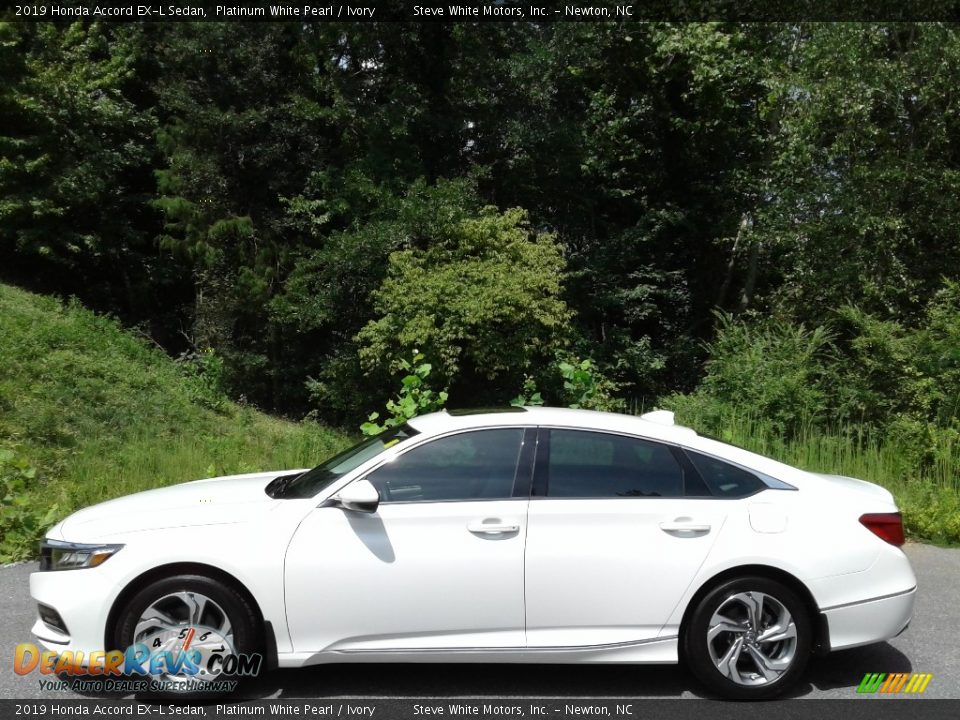 2019 Honda Accord EX-L Sedan Platinum White Pearl / Ivory Photo #1
