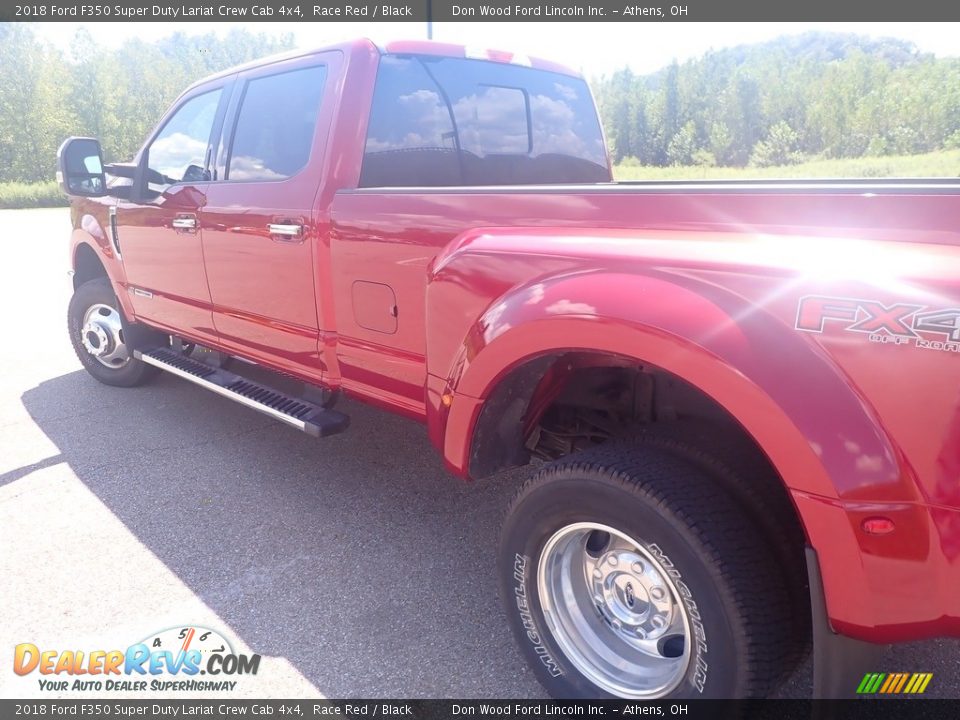 2018 Ford F350 Super Duty Lariat Crew Cab 4x4 Race Red / Black Photo #20