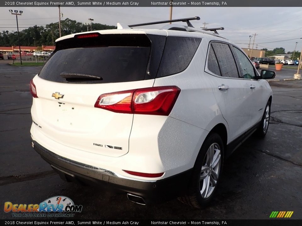 2018 Chevrolet Equinox Premier AWD Summit White / Medium Ash Gray Photo #8