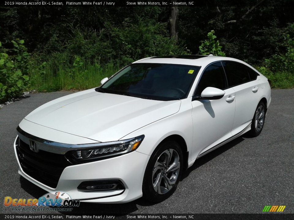 2019 Honda Accord EX-L Sedan Platinum White Pearl / Ivory Photo #2