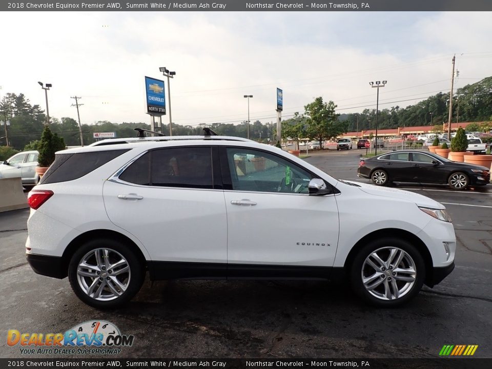 2018 Chevrolet Equinox Premier AWD Summit White / Medium Ash Gray Photo #10